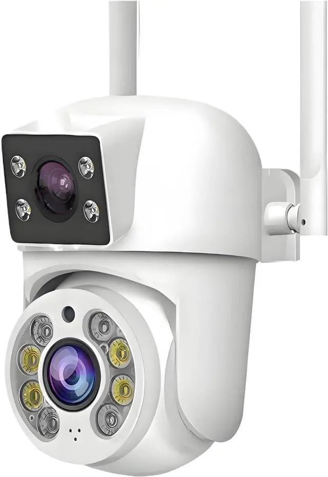 Main image of Tuya 8MP WiFi IP Camera PTZ Dual Lens Dual Screen Manual Detection Full Color Night Vision Outdoor Security Surveillance Camera(EU Plug,8MP 2.4G Only Camera)