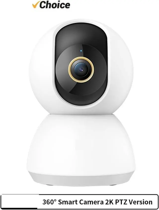 Alt view image 2 of 6 - 360° Smart Home Security Camera PTZ 2K Webcam 1296P 3 Megapixel AI Human Detection Night Vision Webcam Work with(US Plug)