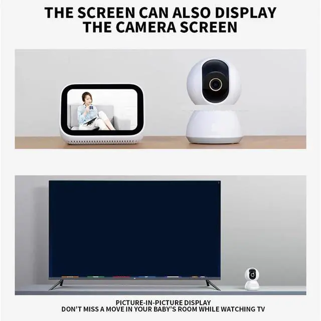 Alt view image 4 of 6 - 360° Smart Home Security Camera PTZ 2K Webcam 1296P 3 Megapixel AI Human Detection Night Vision Webcam Work with(US Plug)