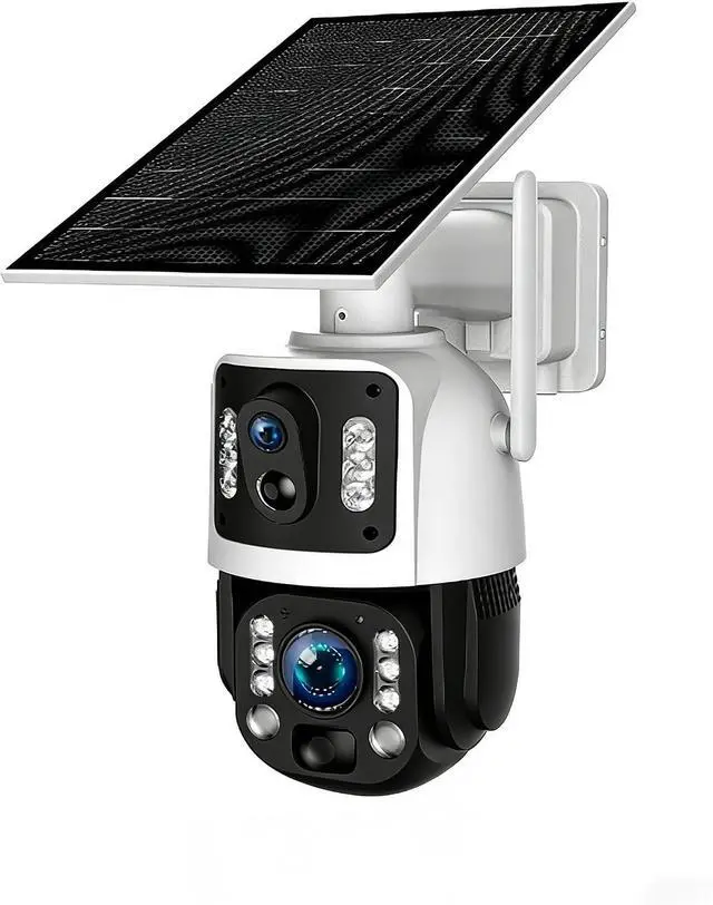Main image of for UBOX 36X Zoom Solar Security Camera Wireless Outdoor, 3MP Dual Lens PTZ Camera with 20X Optical Zoom, PIR AI Human Detection, Night Vision, Two-Way Audio, Solar Powered, IP66 Waterproof2