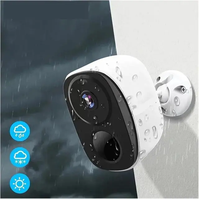 Alt view image 2 of 6 - Security Cameras Outdoor, 2K 3MP Battery Powered WiFi Security Camera with Spotlight Siren, 2-Way Audio, Waterproof(1 Set SolarCam TF64)