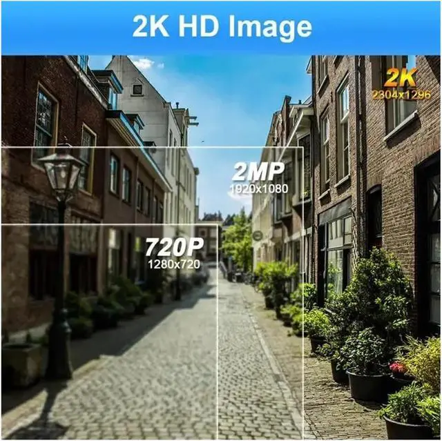Alt view image 3 of 6 - Security Cameras Outdoor, 2K 3MP Battery Powered WiFi Security Camera with Spotlight Siren, 2-Way Audio, Waterproof(1 Set SolarCam TF64)