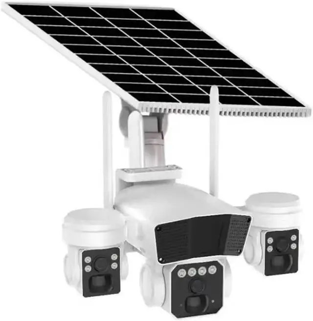 Main image of 6MP Solar Power Triple Lens 4G/WiFi IP Camera Full Color AI Humanoid Detection Home Security CCTV Monitor(WiFi Kind)