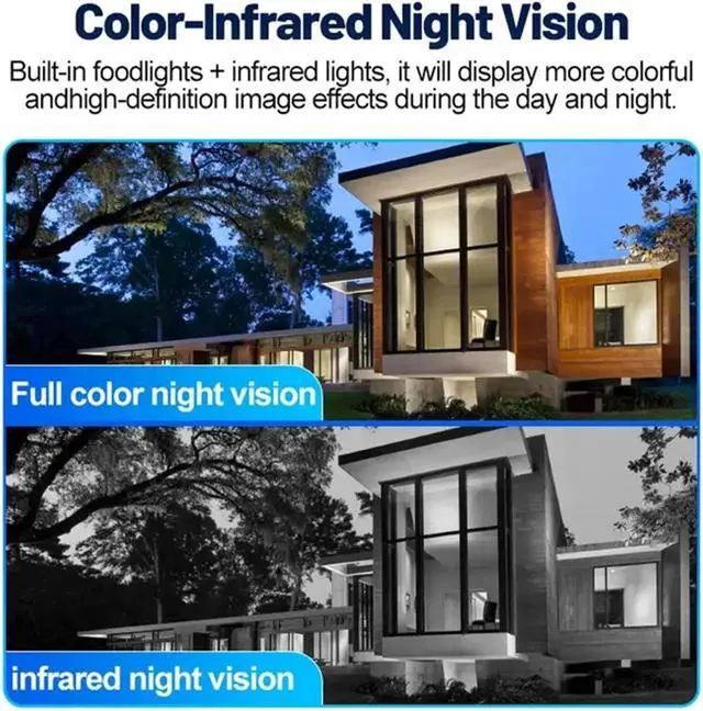 Alt view image 4 of 6 - 6MP Solar Power Triple Lens 4G/WiFi IP Camera Full Color AI Humanoid Detection Home Security CCTV Monitor(WiFi Kind)