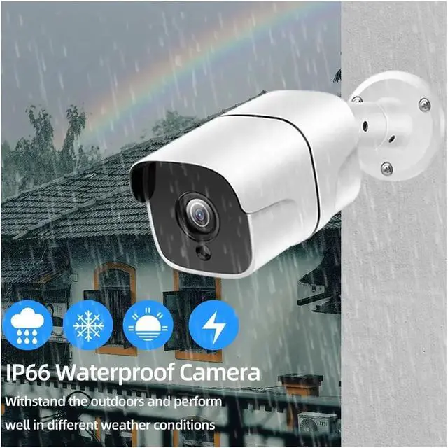 Alt view image 6 of 7 - 5MP 5G WiFi IP Camera Outdoor Bullet Smart Home Security Cameras Auto Tracking Color Night Vision Video Audio Surveillance(EU Plug,5MP with 128G Card)