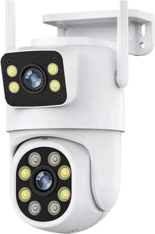 Main image of 4K 8MP Tuya Dual Lens PTZ WiFi Outdoor Security Camera, Dual Screen Surveillance Cam with AI Human Auto Tracking, Compatible with Alexa & Google Assistant(AU,4MP No SD Card)
