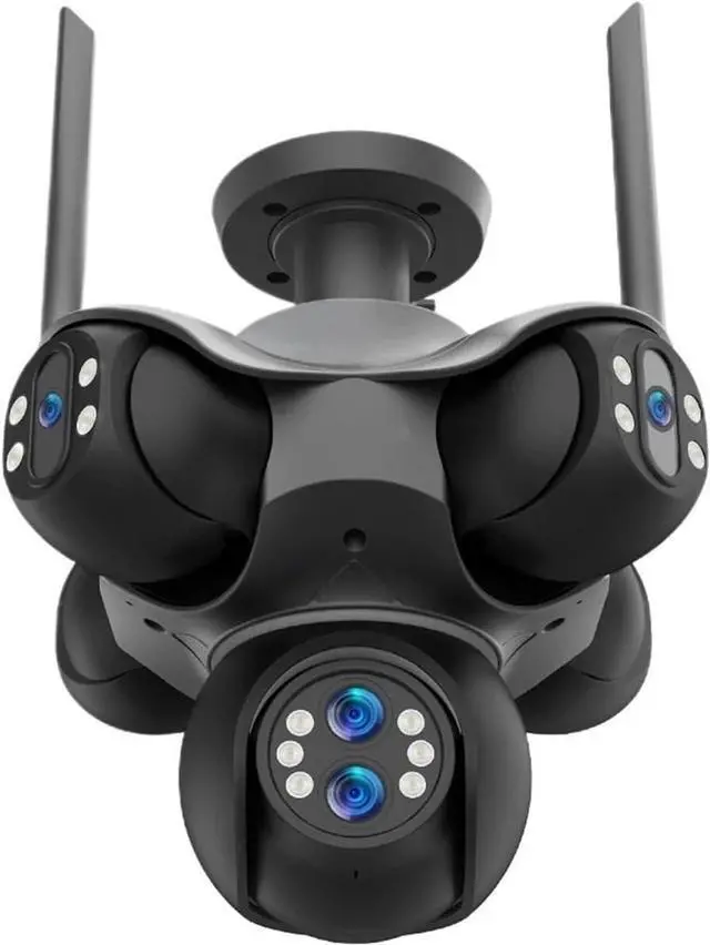 Main image of 10K 30MP Outdoor WiFi PTZ Security Camera, 6-Lens 5-Screen 10X Zoom 360° AI Auto Tracking Surveillance Cam(EU,10X Zoom Cam 32G SD)