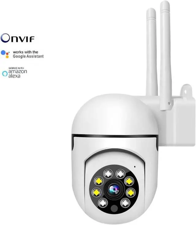 Alt view image 2 of 7 - Tuya WiFi Indoor Security Camera, Two-Way Audio Wall Mounted Home Surveillance Monitor(EU Plug,Camera only)