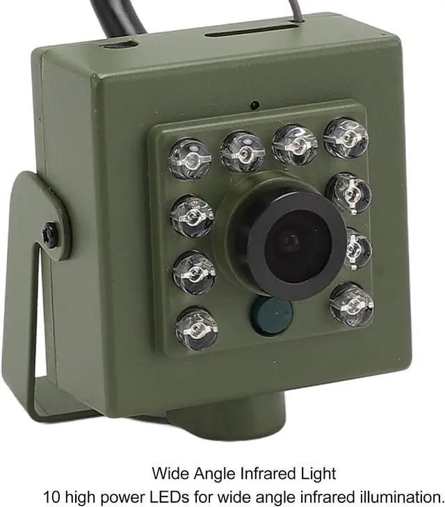 Alt view image 7 of 7 - Indoor Security Camera, 10 LED Infrared, Night Vision, Motion Detection Alerts, 3.6mm Lens, Supports 128GB SD Card, for Home Office (IMX307 CMOS Sensor 2MP)
