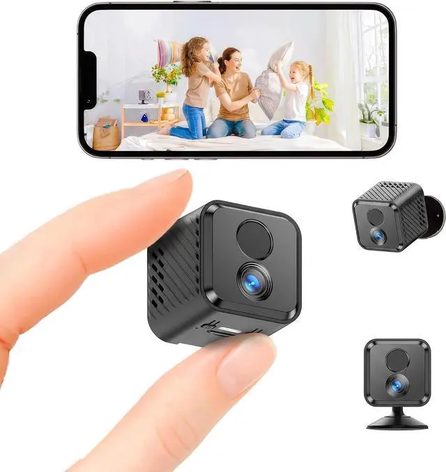 Main image of Mini Hidden Camera 2K Mini Security Camera Wireless for Pet Dog Cat Monitor with Night Vision, 2.4 Ghz WiFi,Free Cloud Storage, No Need SD/TF Card, Hidden Cameras for Home Baby Office Room