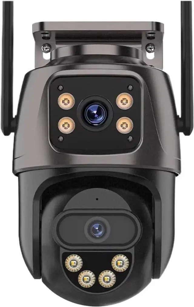 Main image of Outdoor 4G SIM Card IP Camera Dual Screen Outdoor PTZ Camera Auto Tracking Security Video Surveillance ICsee(EU Plug)