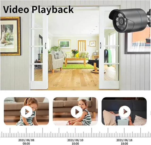 Alt view image 5 of 6 - 8MP 5MP Gadinan HD 4K H.265+ IP Camera Outdoor Dual Light Source Video Surveillance 48V POE Night Vision CCTV Security Camera(2.8mm,48V POE 4MP)