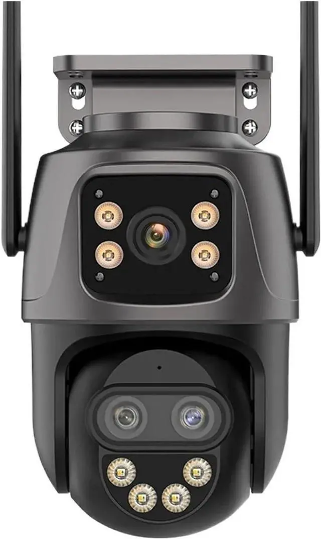 Main image of 15MP HD WiFi IP Camera Outdoor 8X Zoom Three Lens Dual Screen PTZ Camera Auto Tracking Home Security CCTV Surveillance 8MP Cam(UK Plug,8MP Add 32G)