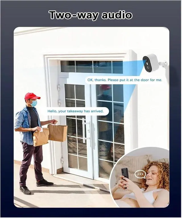 Alt view image 5 of 7 - 3MP Outdoor Solar Security Camera Humanoid Detection HD Color Night Vision Surveillance Camera Free Cloud Storage