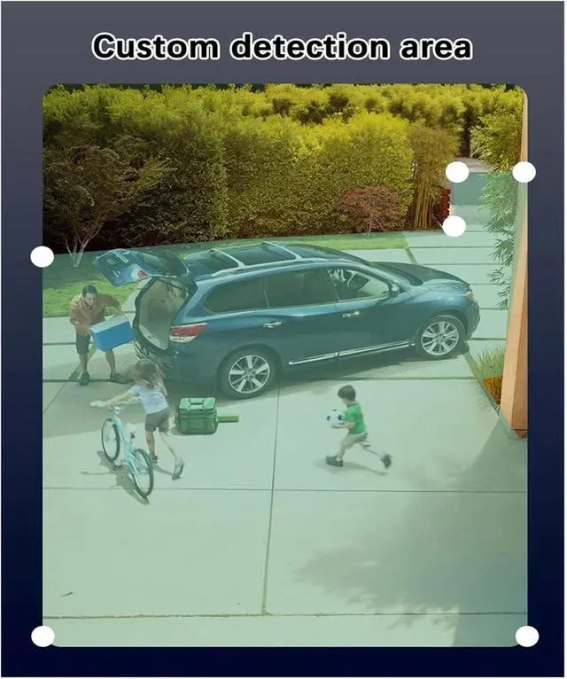 Alt view image 4 of 7 - 3MP Outdoor Solar Security Camera Humanoid Detection HD Color Night Vision Surveillance Camera Free Cloud Storage