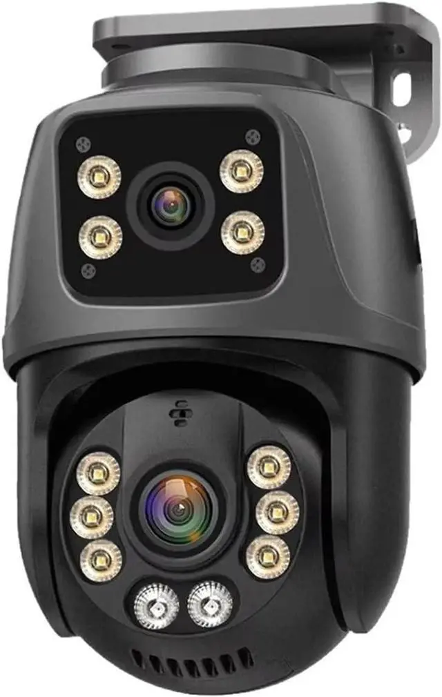 Main image of 8MP 4K Dual Lens POE IP Camera PTZ Dual Screens Smart Home 360° PTZ Wired Video Surveillance Camera Motion Detection CCTV ICsee(8MP Camera 64G Card)