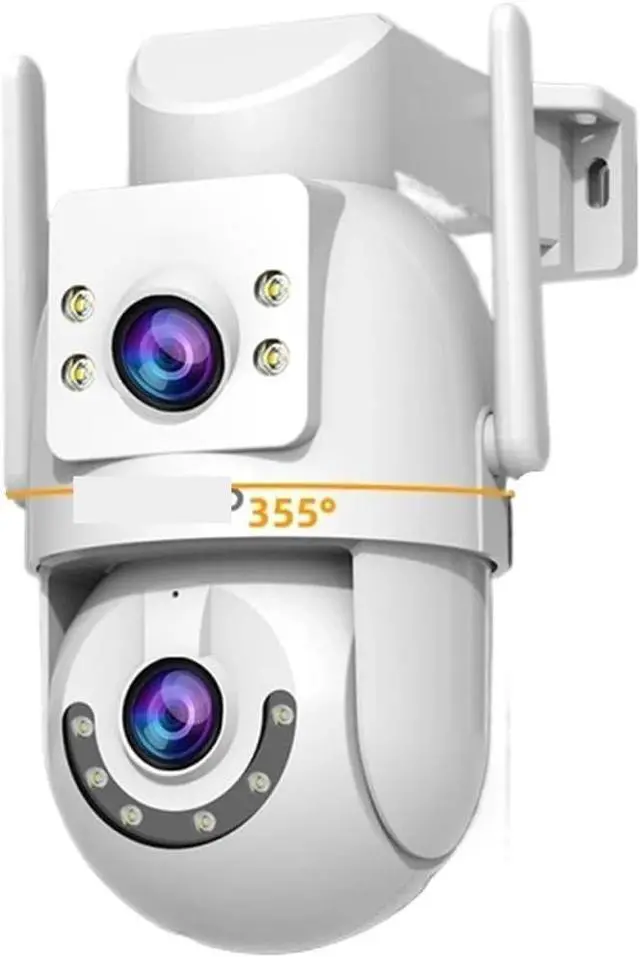 Main image of 6MP HD WiFi IP Camera Outdoor Dual Lens Dual Screen Auto Tracking Security PTZ Camera CCTV Audio Video Surveillance(EU Plug,6MP CAM)