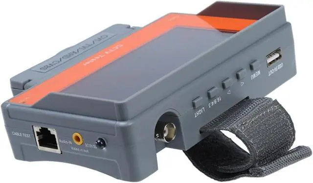 Alt view image 2 of 5 - CCTV Tester, 4.3 Inch in 1 HD Surveillance Tester Analog, Coaxial AHD TVI CVI, Cable Test/DC12V Output Portable CCTV