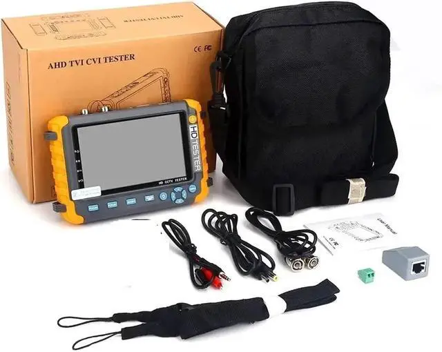 Alt view image 7 of 7 - CCTV Tester, Security Camera Tester IV8W 5 Inch Monitor Portable CVBS 8MP AHD/CVI/TVI 4-in-1 Support PTZ VGA Input(IV8W with HDMI VGA)