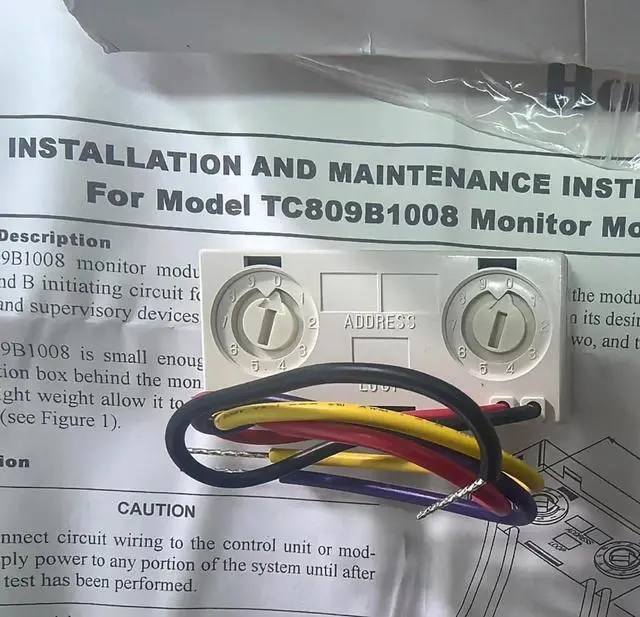 Alt view image 2 of 2 - TC809B1008 ADDRESSABLE MINI Monitor Module