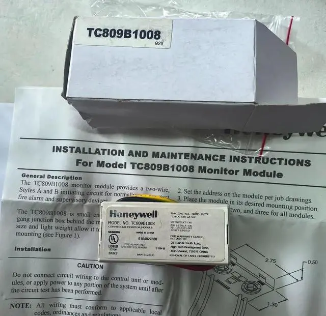 Main image of TC809B1008 ADDRESSABLE MINI Monitor Module
