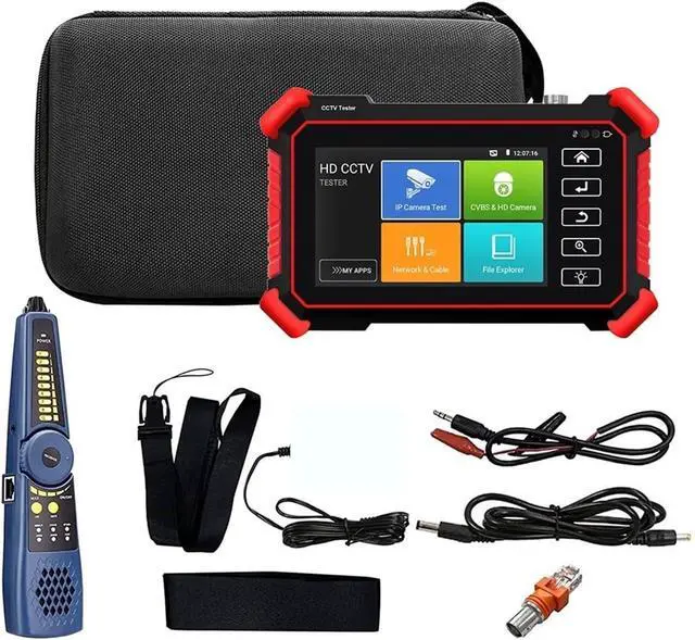Alt view image 6 of 7 - CCTV Tester, 4 Inch 8K IPC Tester Support 8MP AHD/CVI/TVI Analog Camera Monitor CCTV for IP(IPC-1900C)