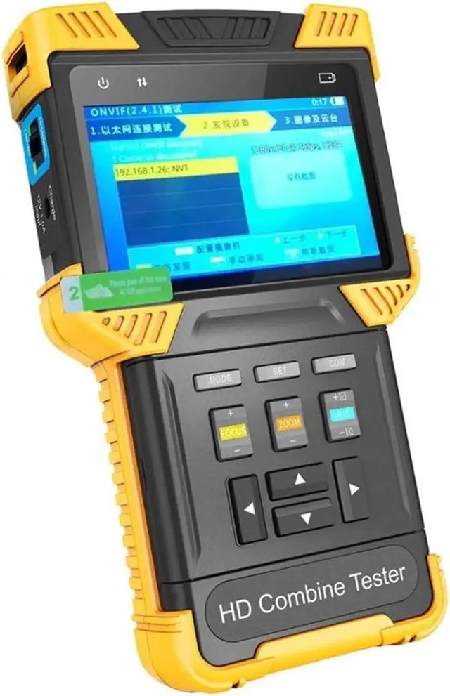 Alt view image 6 of 7 - CCTV Tester 4 Inch 4K H265 H264 IP Camera Tester CCTV Monitor PTZ Controller Highly Compatible IPC Test DT-T71 Support IP Camera