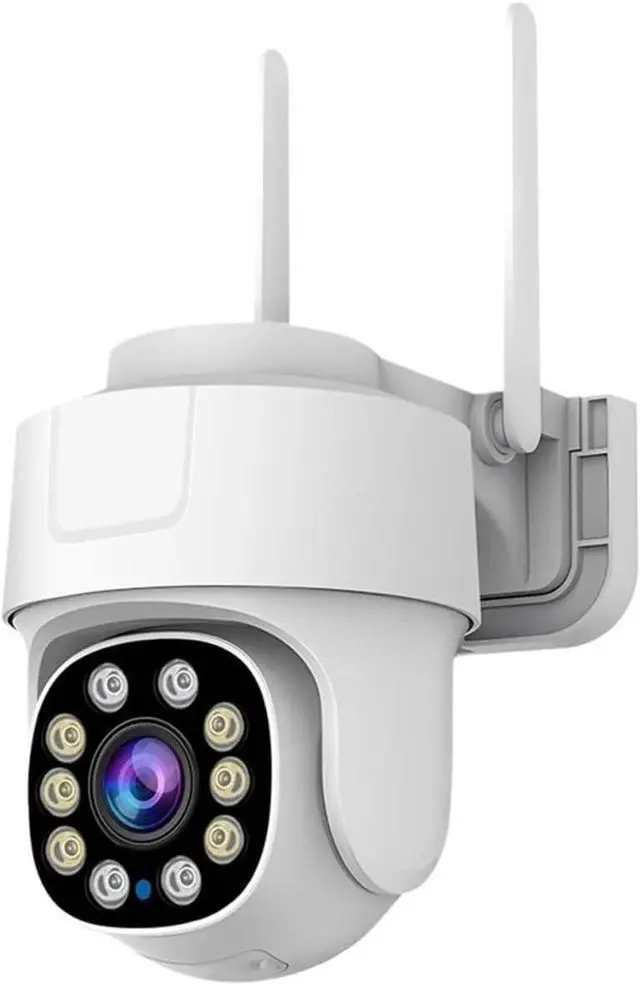 Main image of Tuya Smart WiFi PTZ Camera Outdoor Waterproof Security Camera Full Color Night Vision Audio Surveillance Human Motion Detection(US Plug,6MP NO SD Card)