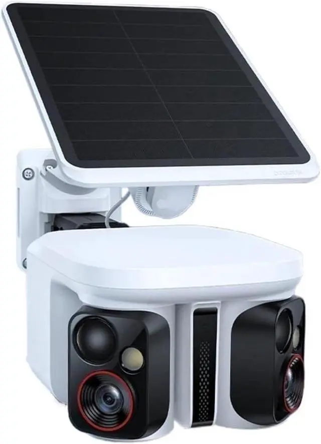 Main image of 3K Outdoor Dual Lens Wireless Security Cam with Solar Panel, Face Recognition & Smart AI Auto Tracking for Home Surveillance(X1 Pro NO SD Card)