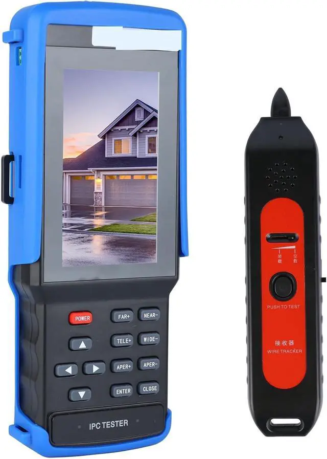 Alt view image 2 of 7 - CCTV Tester, IPC9310 Plus 4k Security Camera Tester IP 1080P 8MP AHD TVI CVI CVBS SDI All in 1 CCTV Monitor Utp Optical POE