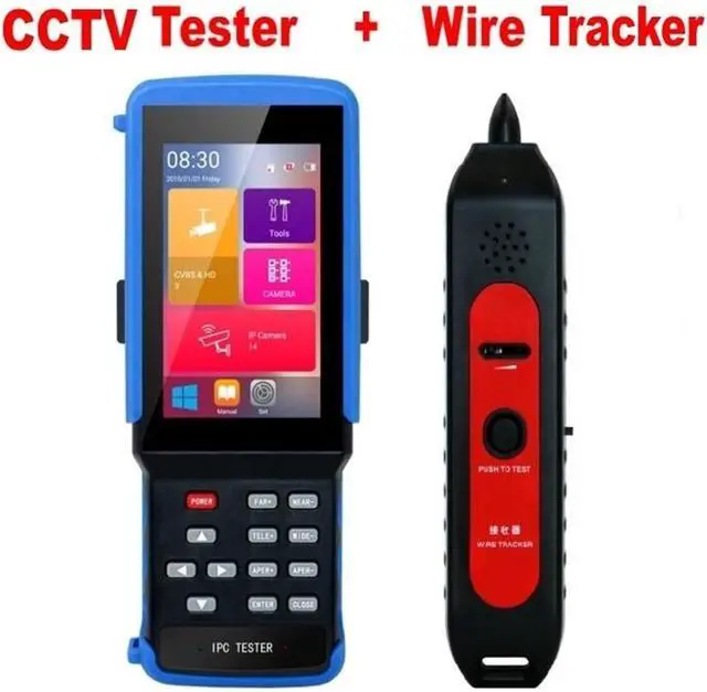 Alt view image 7 of 7 - CCTV Tester, IPC9310 Plus 4k Security Camera Tester IP 1080P 8MP AHD TVI CVI CVBS SDI All in 1 CCTV Monitor Utp Optical POE