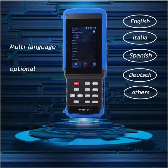 Alt view image 6 of 7 - CCTV Tester, IPC9310 Plus 4k Security Camera Tester IP 1080P 8MP AHD TVI CVI CVBS SDI All in 1 CCTV Monitor Utp Optical POE