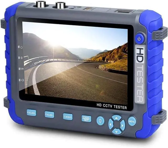 Main image of CCTV Tester, 5 Inch 4 in 1 CCTV Tester,AHD TVI CVI Video Surveillance Supports 8MP,DC12V Output Camera Portable