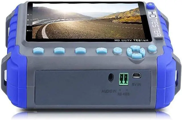 Alt view image 6 of 7 - CCTV Tester, 5 Inch 4 in 1 CCTV Tester,AHD TVI CVI Video Surveillance Supports 8MP,DC12V Output Camera Portable