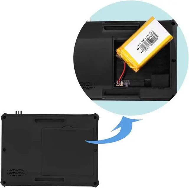 Alt view image 6 of 7 - CCTV Tester, 4.3 Inch CCTV Tester, HD 8MP Portable Camera AHD TesterTFT LCD Monitor Analog Video Test Cable PTZ Control 12V Power Output