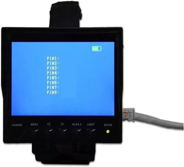 Alt view image 4 of 6 - CCTV Tester, 4.3 Inch Handheld CCTV Monitor Tester, Video Format NTSC/PAL, IP Camera Security, DC12V Output