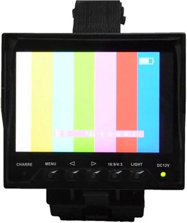 Alt view image 3 of 6 - CCTV Tester, 4.3 Inch Handheld CCTV Monitor Tester, Video Format NTSC/PAL, IP Camera Security, DC12V Output