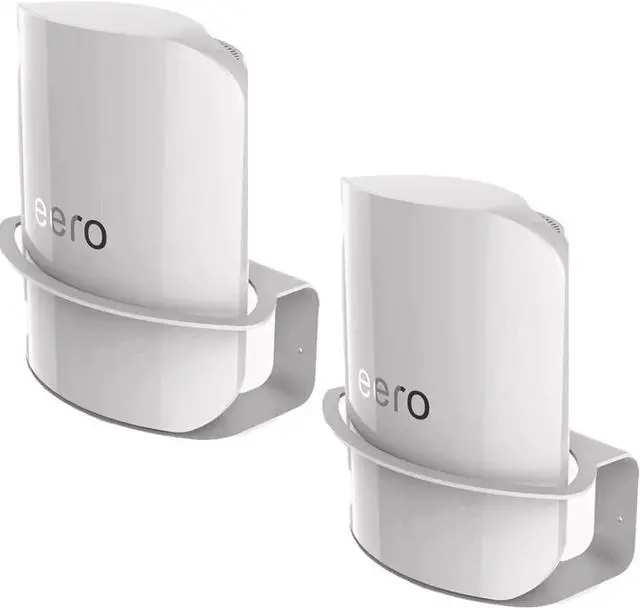 Main image of Wall Mount for Eero Max 7 WiFi System, Simple and Robust Wall Mount Stand for Eero Max 7 WiFi System, Without Messy Cables (White, Pack of 2), DY-EERO-STANDER-W-2 PCS