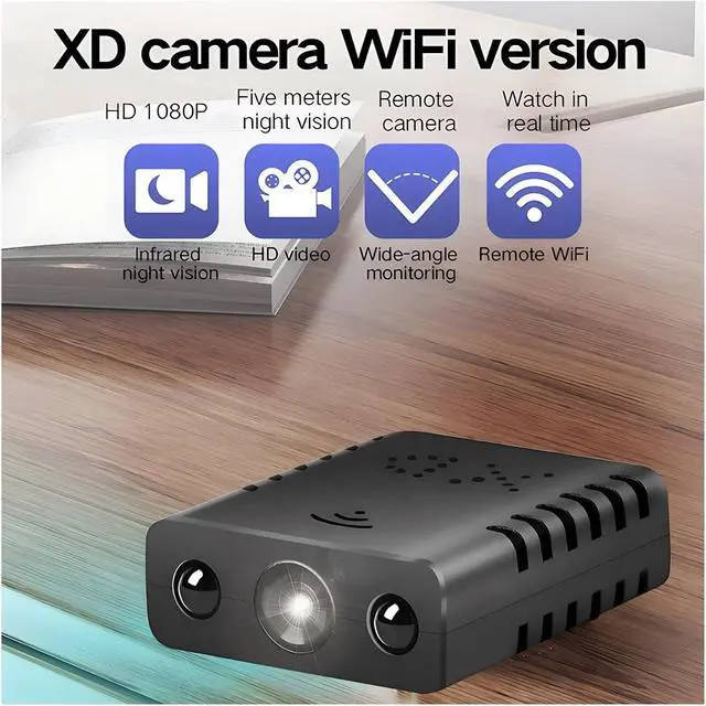 Alt view image 3 of 7 - 720P HD Ultra Small Wireless Mini Security Camera, Micro Night Vision Video & Voice Recorder for Indoor Home Monitoring