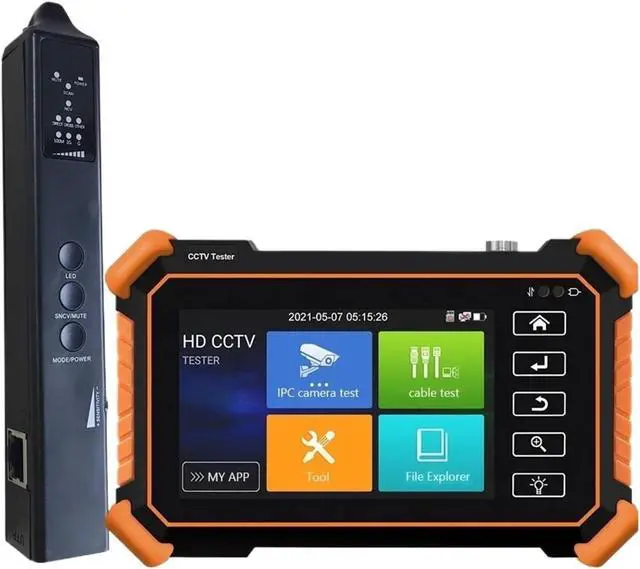 Alt view image 4 of 4 - CCTV Tester, CCTV-Tester-Monitor IPC Camera Tester Poe 8MP AHD TVI CVI SDI Cable Tracer RJ45 TDR Test Rapid CCTV Tool(IPC5200)