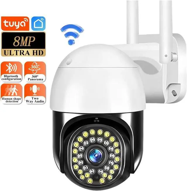 Alt view image 3 of 7 - 8MP WiFi Outdoor PTZ Security Camera, 10X Zoom AI Human Auto Tracking Smart Home Wireless Surveillance IP Cam