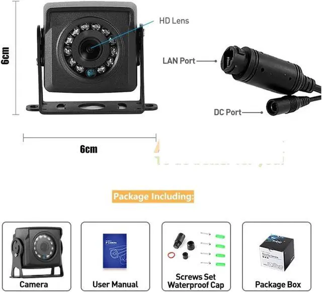 Alt view image 6 of 6 - Mini Waterproof POE IP Camera 8MP Outdoor Security Camera 5MP Night Vision Motion Detection Smart Phone(5MP POE 48V)