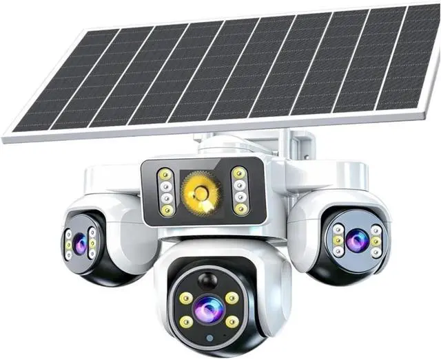 Main image of 15MP 4G Solar Wire-Free Outdoor Security Camera, AOV Battery Powered with SIM Card(3 Screen Cam)