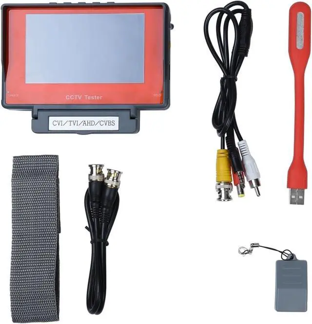 Alt view image 6 of 6 - CCTV Tester, 5MP AHD/CVI/TVI CVBS CCTV Tester Cameras Built-in 3.7V 4000mA Li Battery AHD Camera Mini Monitor