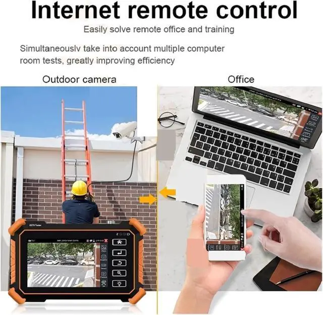 Alt view image 4 of 5 - CCTV Tester, IPC CCTV Upgrade Camera Analog Tester Monitor 8K IP Testing UTP Cable IPC-1910 Plus CVI TVI AHD