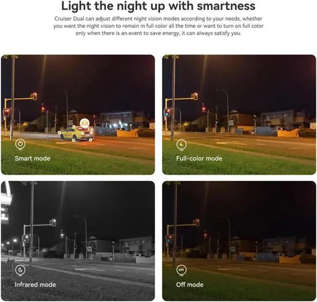 Alt view image 3 of 6 - 8MP Dual Lens WiFi6 Outdoor Security Camera, AI Human Vehicle Detection Smart Color Night Vision Cam(EU Plug,Camera add 128G)