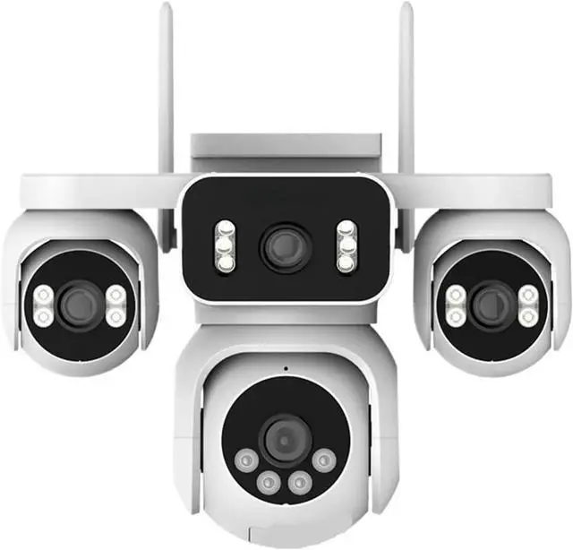 Main image of 4-Lens WiFi Outdoor PTZ Security Camera, 2MP Panoramic Home Camera with 355° Rotation & Night Vision