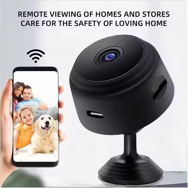 Alt view image 3 of 6 - A9 WiFi Mini Camera 1080P Security MonitoringWireless Remote Night Vision Video SurveillanceSmart Home Mini DV Cam HD Camera
