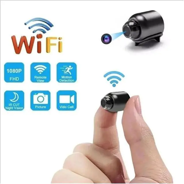 Alt view image 2 of 7 - 1080P HD X5 Mini Camera WiFi Outdoor Indoor Surveillance Camera with Cyclic Recording for Camping Home Security