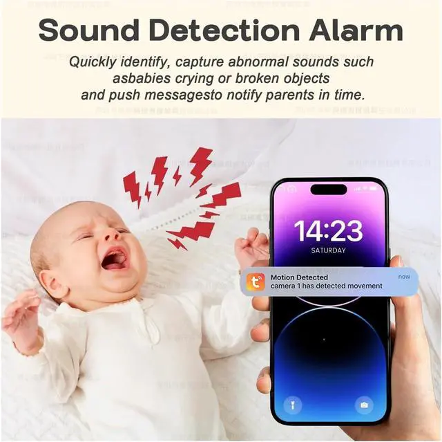 Alt view image 5 of 7 - 8MP 4K Dual Screen Indoor PTZ Security Camera, 5G WiFi AI Human Detection Night Vision Surveillance Cam(AU Plug,6MP NO SD)